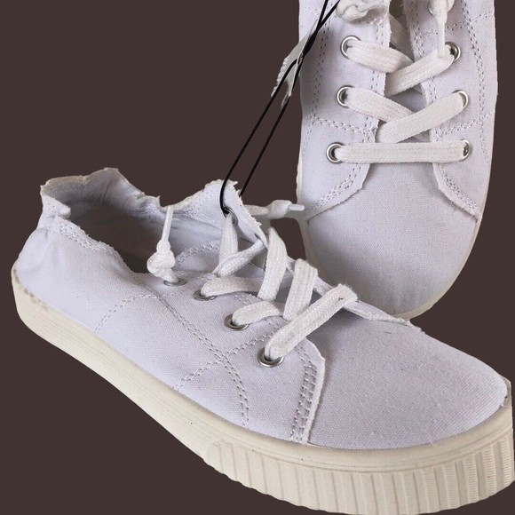 West Loop Women's Lace Up Sneakers Walking Shoes Size Small 4/6 Memory Foam New - Picture 6 of 16